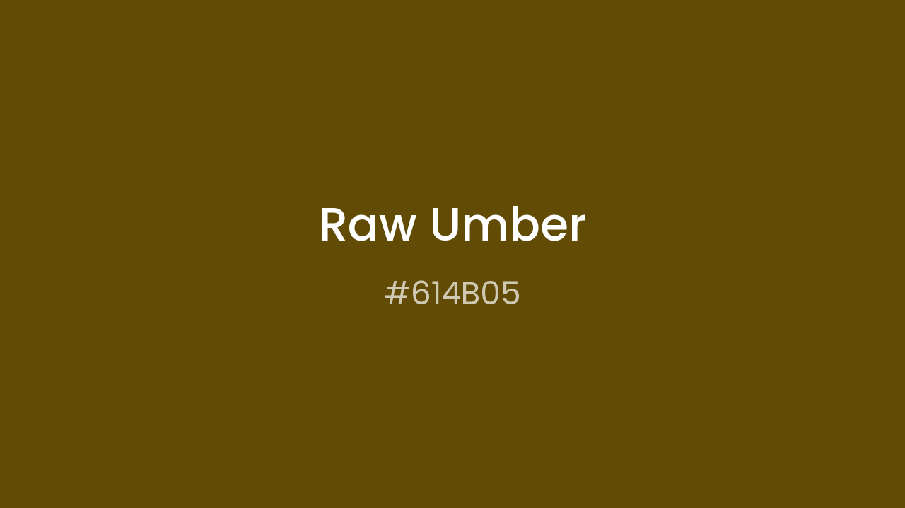 #614B05 Raw Umber | Dopely Colors