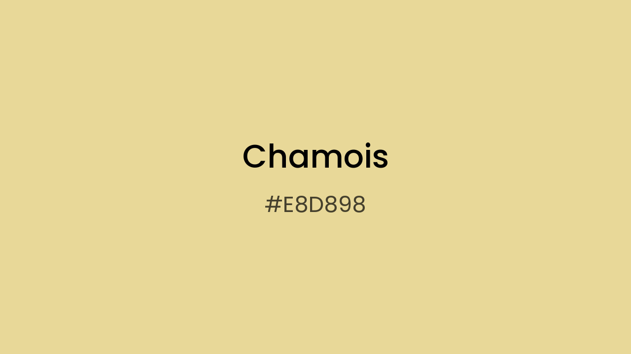 E8D898 Chamois | Dopely Colors