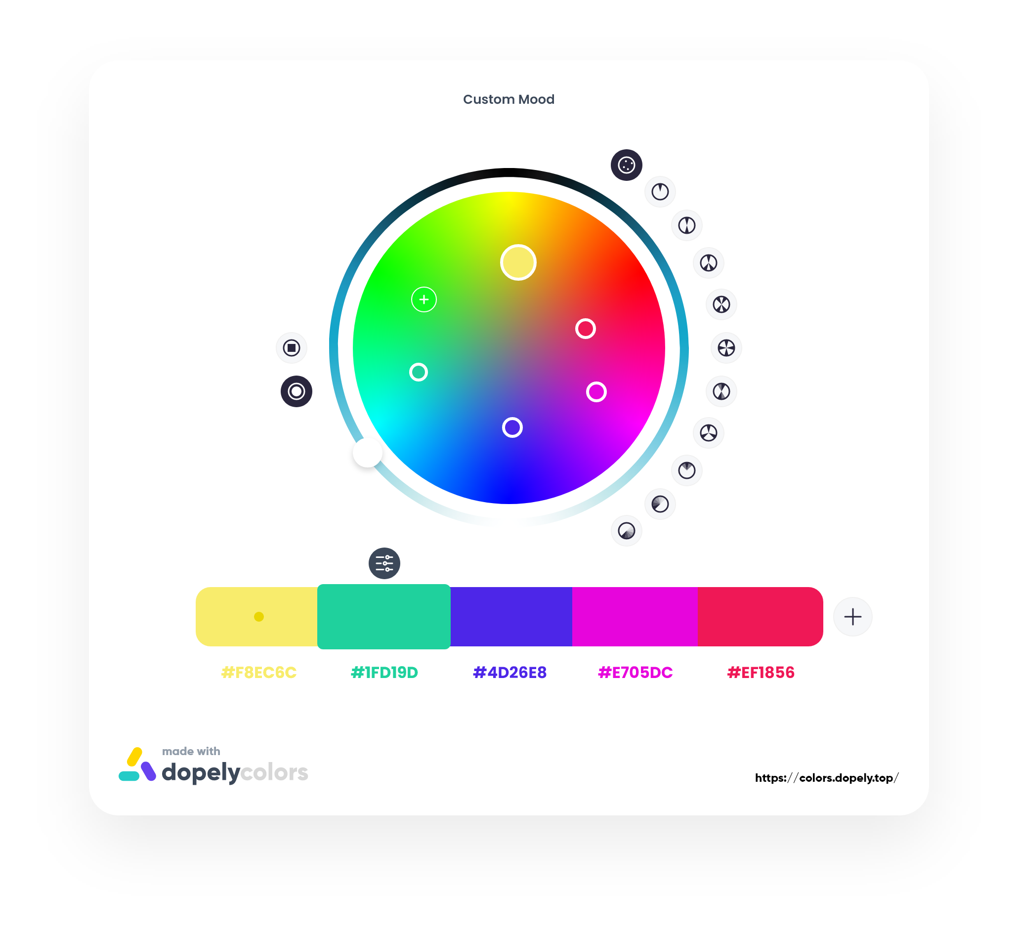 Color Wheel Picker, Online Color Theory & Calculator