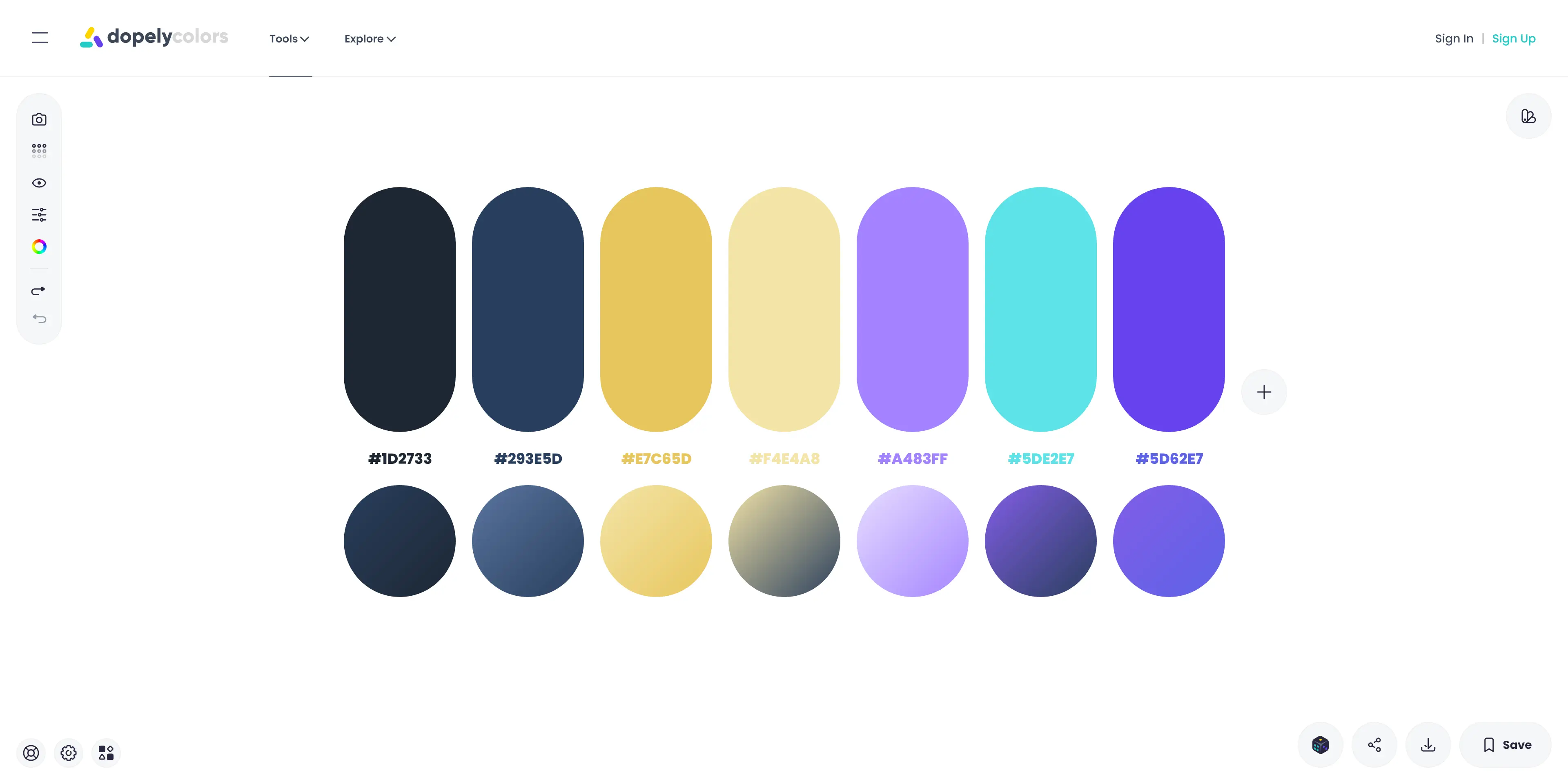 Dopely free color wheel tool for designers