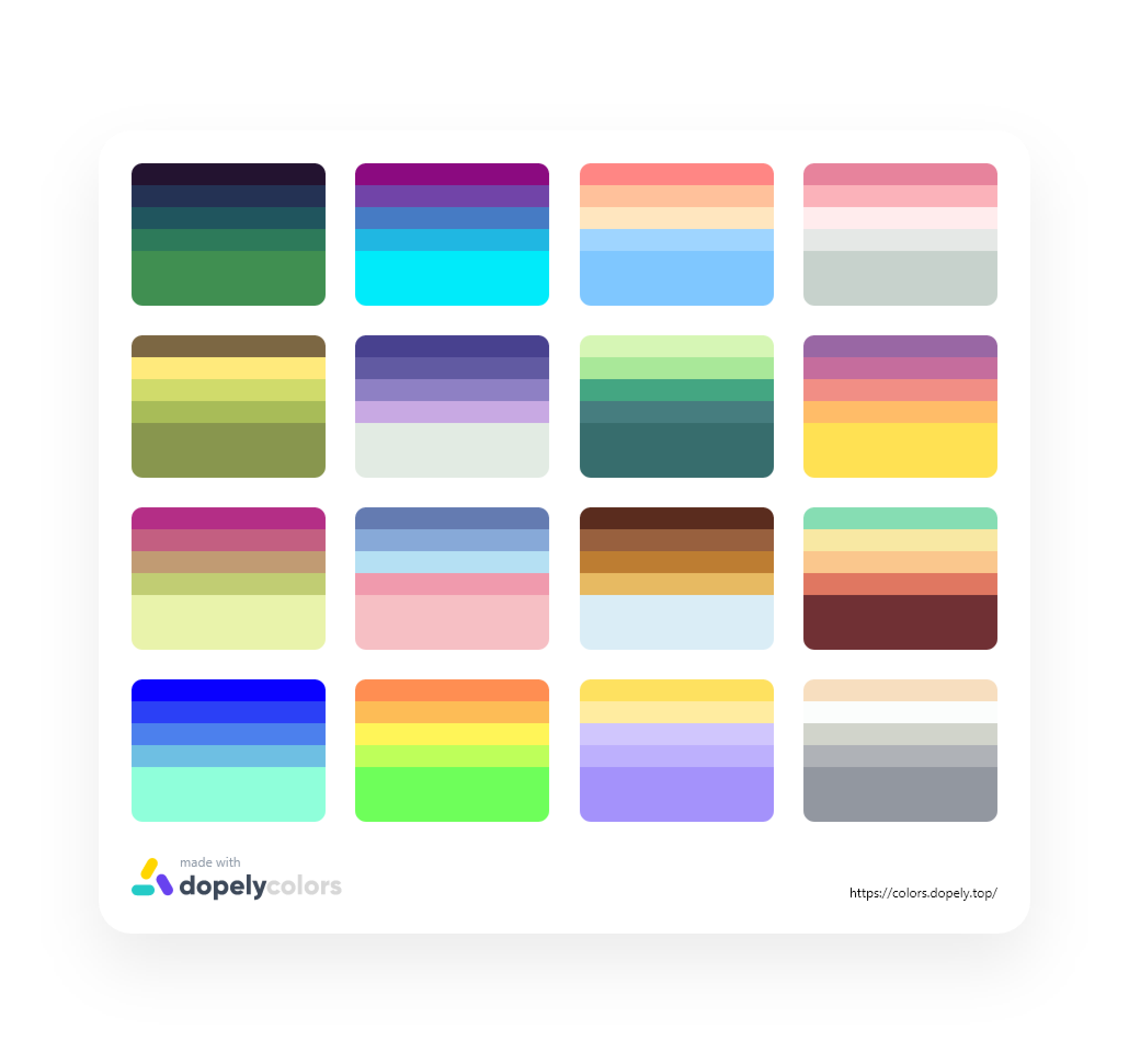 Sløset Mange præst Color Palette Generator Tool | Dopely Colors